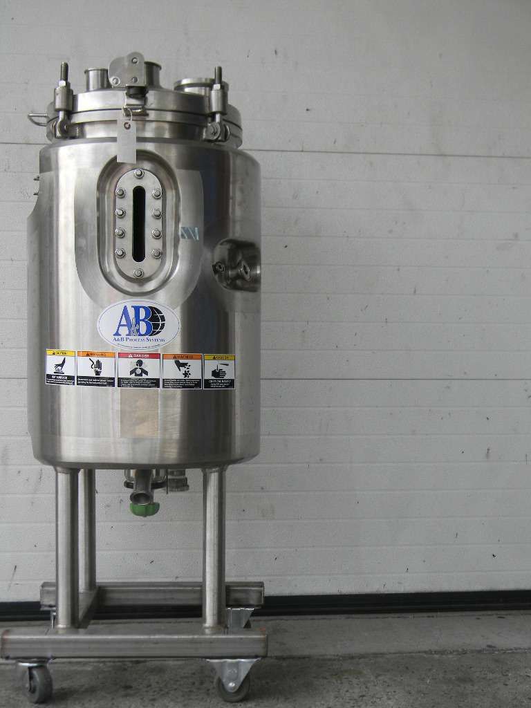 Jaccketed Vetical Stainless Steel Pressure Tank or Reactor 20 Gallon 